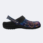 Psychedelic Forest Mushroom Print Clogs