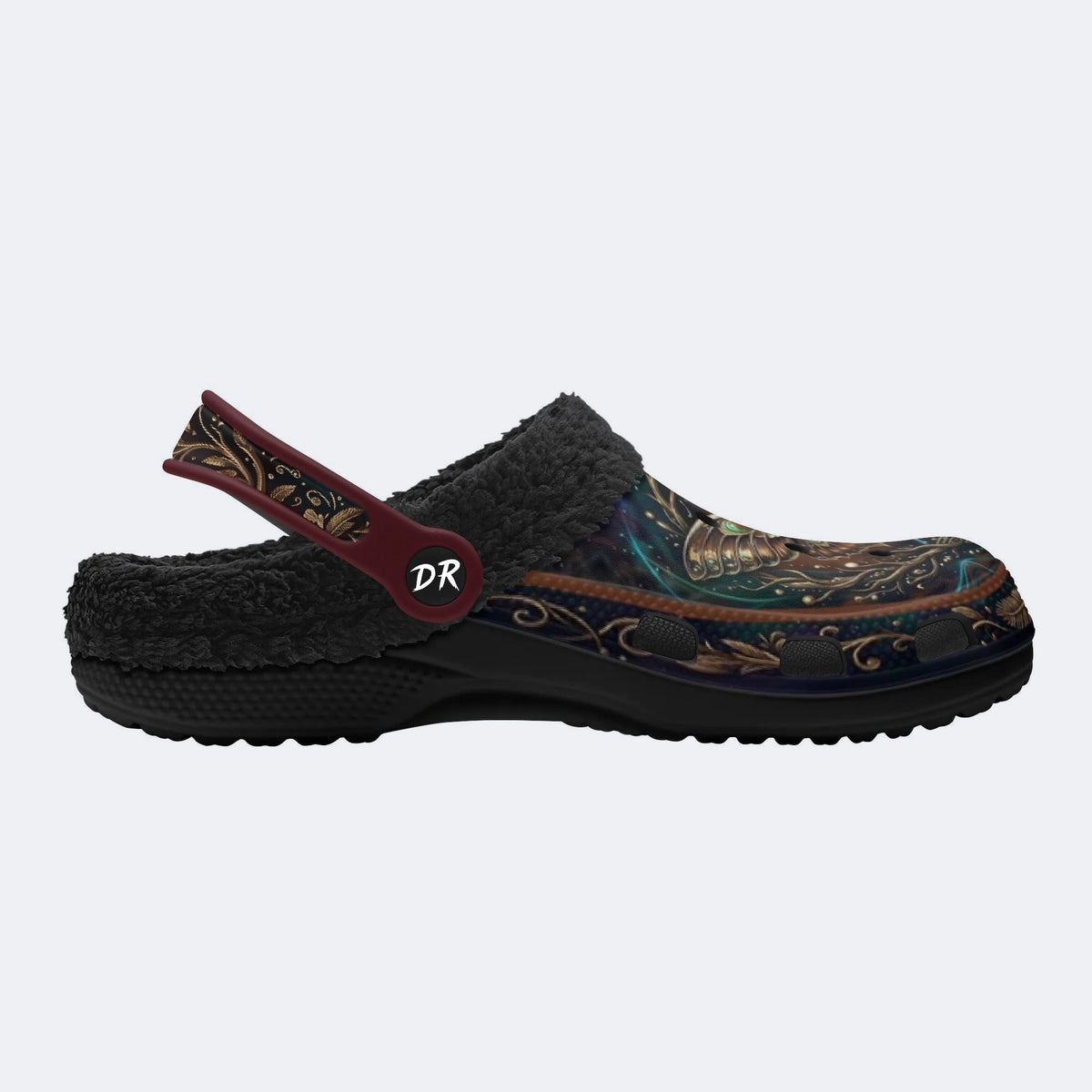 Abyssal Forest Moth Print Clogs