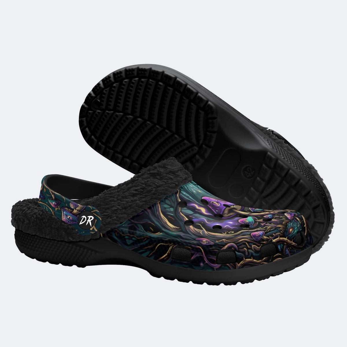 Mystic Mushroom Forest Print Clogs