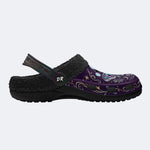 Mystic Aurora Moth Print Clogs