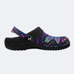 Psychedelic Dragonfly Print Clogs
