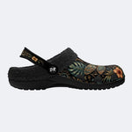 Tropical Dragonfly Flora Print Clogs