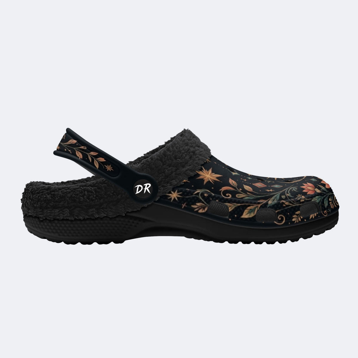 Celestial Floral Print Clogs