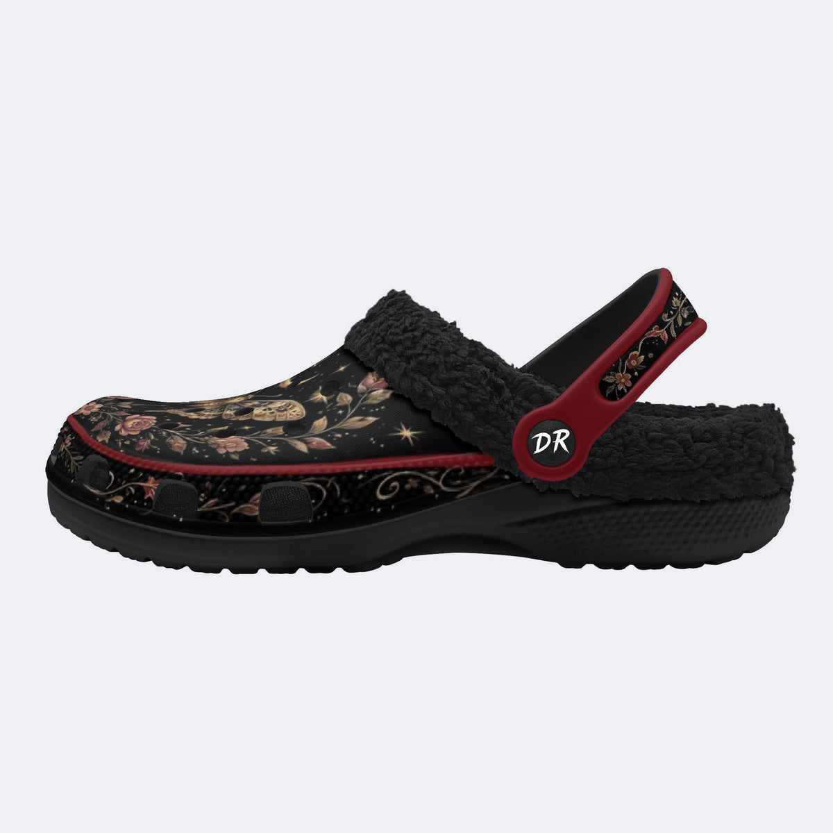Celestial Floral Butterfly Print Clogs