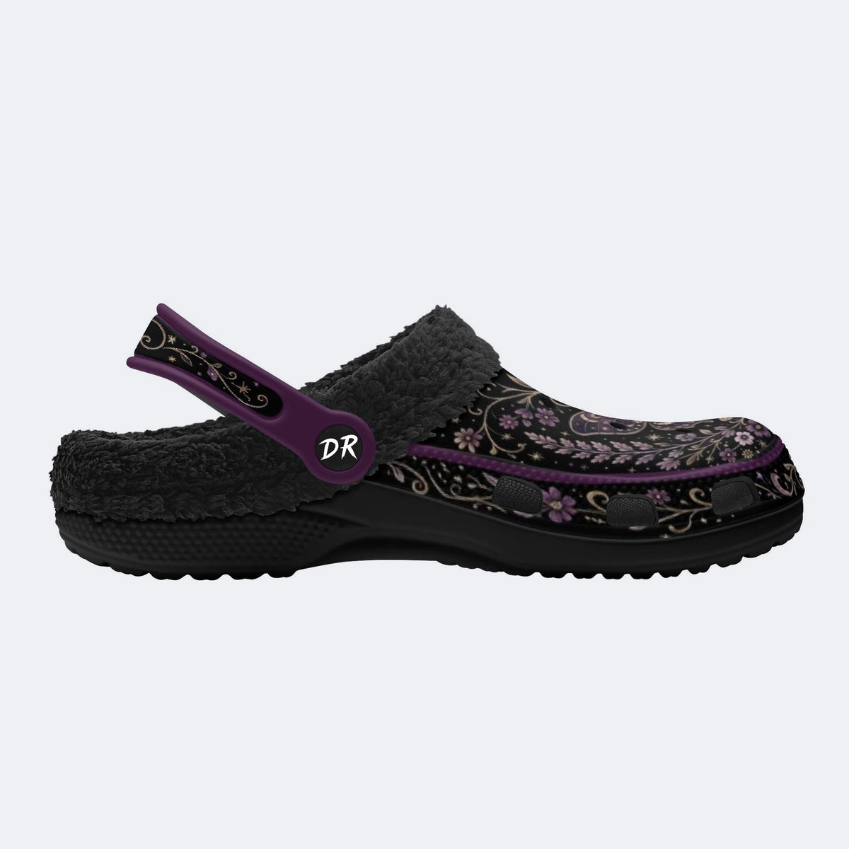 Celestial Floral Butterfly Print Clogs