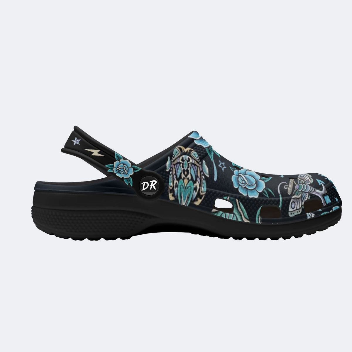 Old School Tattoos Art Print Fleece-Lined Clogs