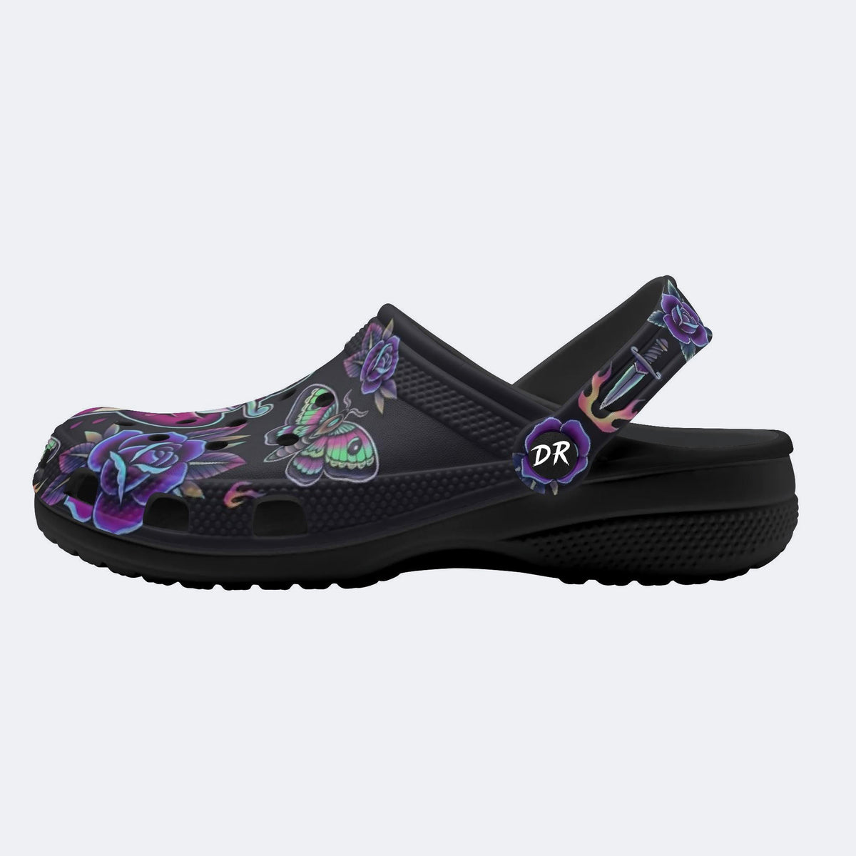 Traditional Totem Print Clogs