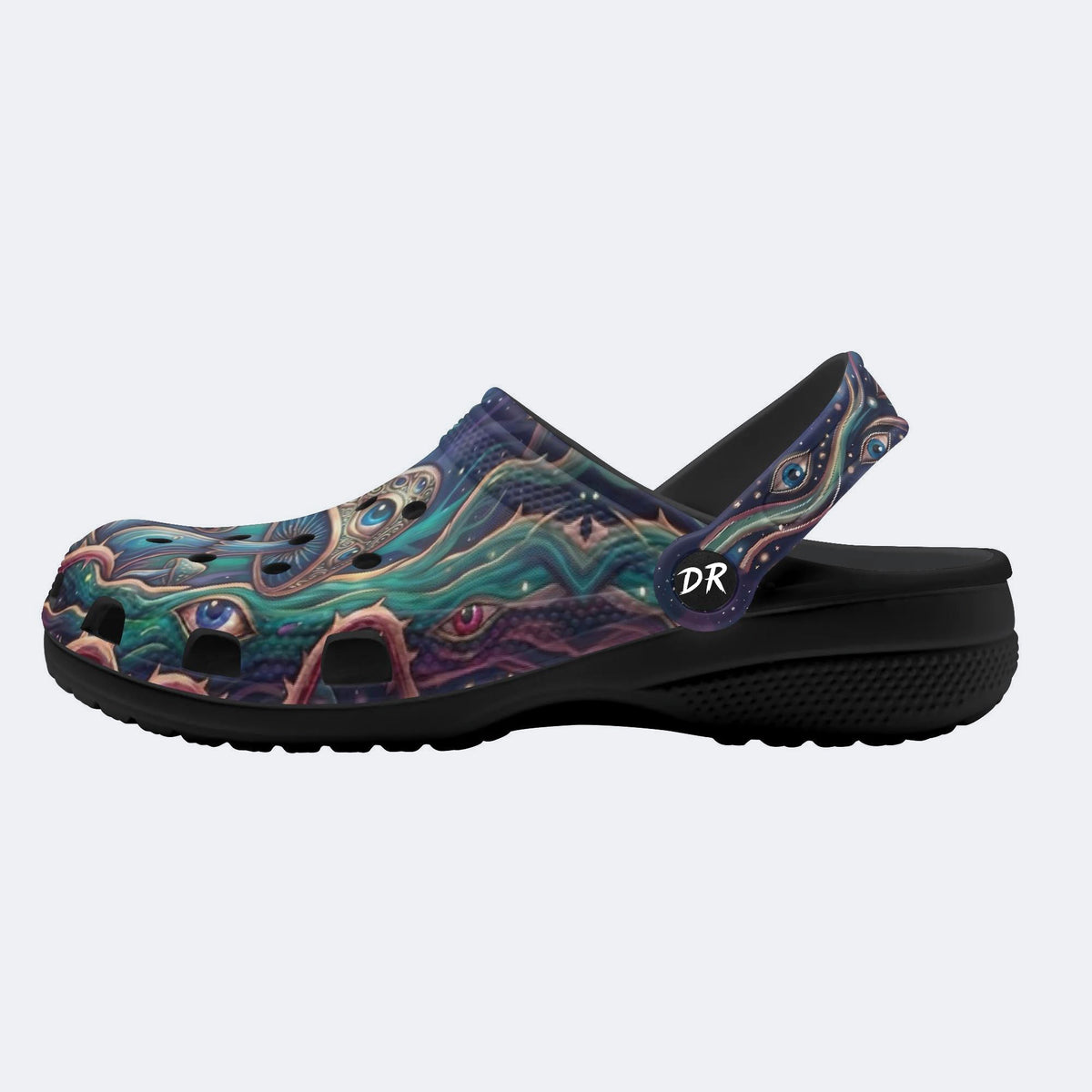 Psychedelic Forest Mushroom Print Clogs