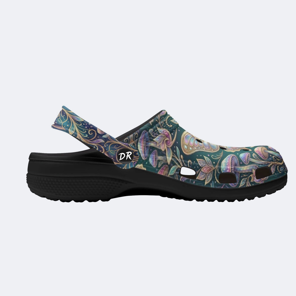 Colorful Butterfly Print Clogs