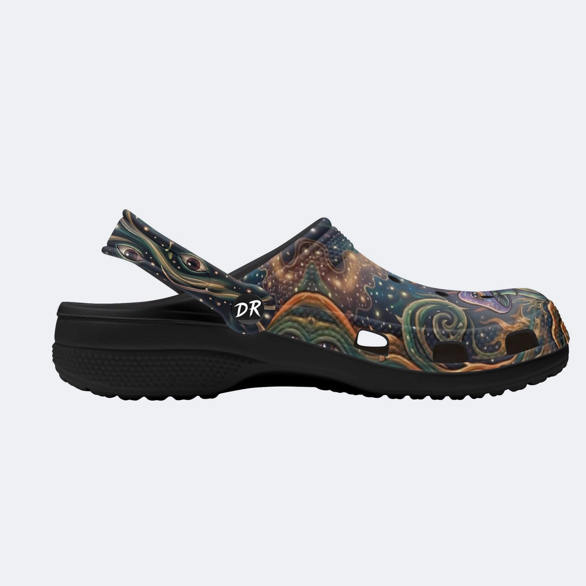 Psychedelic Mushroom Forest Print Clogs