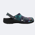 Psychedelic Mushroom Forest Print Clogs