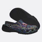 Psychedelic Mushroom Forest Print Clogs