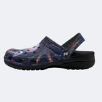 Bioluminescent Mushroom in the Cave Print Clogs
