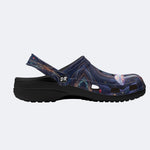 Bioluminescent Mushroom in the Cave Print Clogs