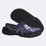 Bioluminescent Mushroom in the Cave Print Clogs