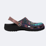 Cherry Blossom Moth Print Clogs