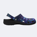 Dreamlike dragonfly Print Fleece-Lined Clogs