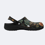 Tropical Dragonfly Flora Print Clogs