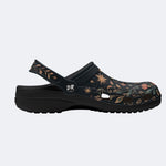Celestial Floral Print Clogs