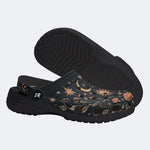 Celestial Floral Print Clogs