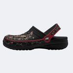 Celestial Floral Butterfly Print Clogs