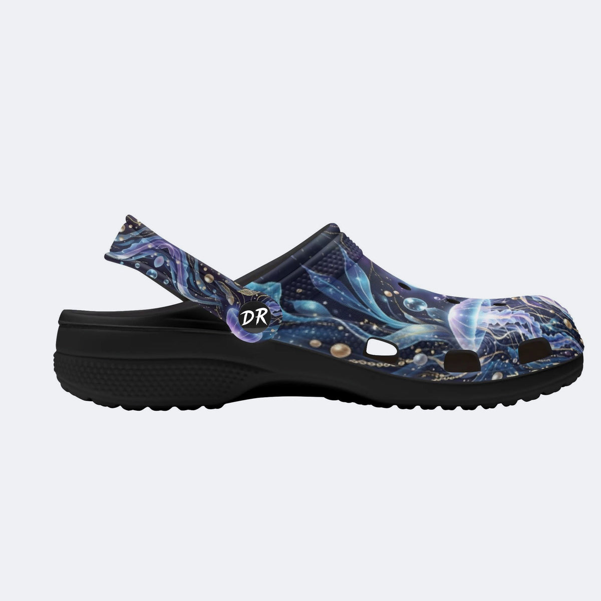 Bioluminescent Jellyfish Print Clogs