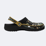 Emerald Jellyfish Fantasy Print Fleece-Lined Clogs