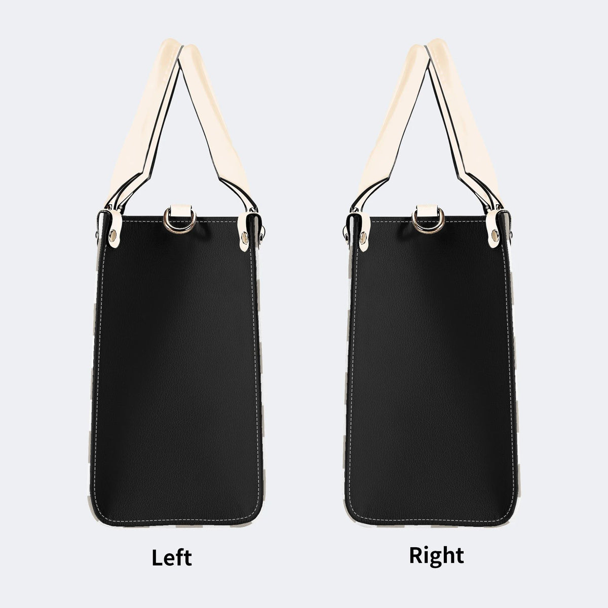 Gothic Tattoo Print - Leather Handbag