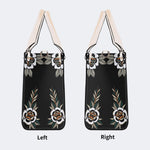 Death Moth Vintage Print - Leather Handbag