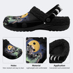 Halloween Horror Movies Print - Fur Lined Slippers/Sandals
