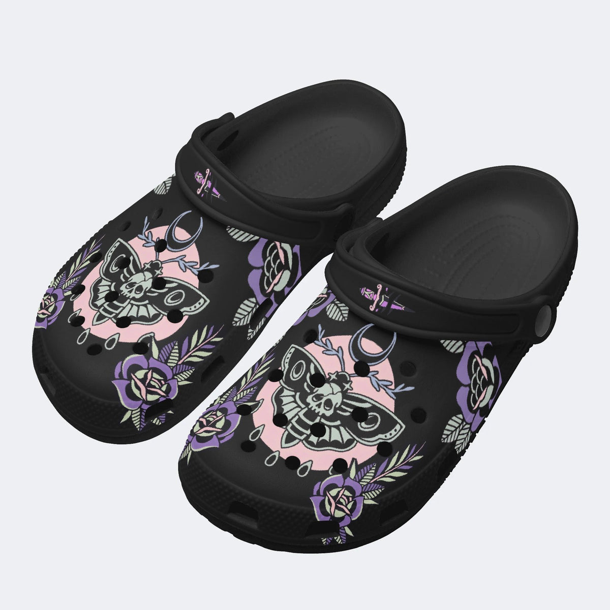 Vintage Death Moth Print - Slippers/Sandals