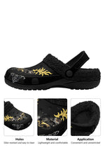 Close-up of flame-winged death moth tattoo on slipper upper