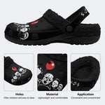 The Monsters Print - Fur Lined Slippers/Sandals