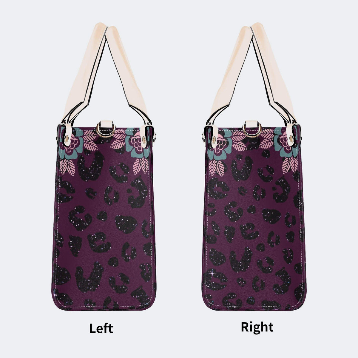 Death Moth Vintage Print - Leather Handbag