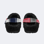 Unisex Classic Print - Fur Lined Slippers/Sandals