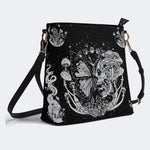 Tarot Skull Butterfly Print - Bucket Bag