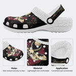 Death Moth Art Print - Fur Lined Slippers/Sandals
