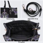 Unisex Tiger Print - Leather Handbag