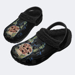 The Return of the Living Dead Print - Fur Lined Slippers/Sandals