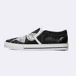 Unisex Death Moth Print - Slip On Shoes