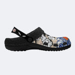 Irezumi Koi Fish and Cranes Print Fleece-Lined Clogs