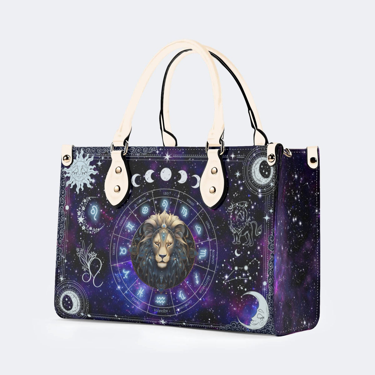 Leo Starry Sky - Leather Handbag