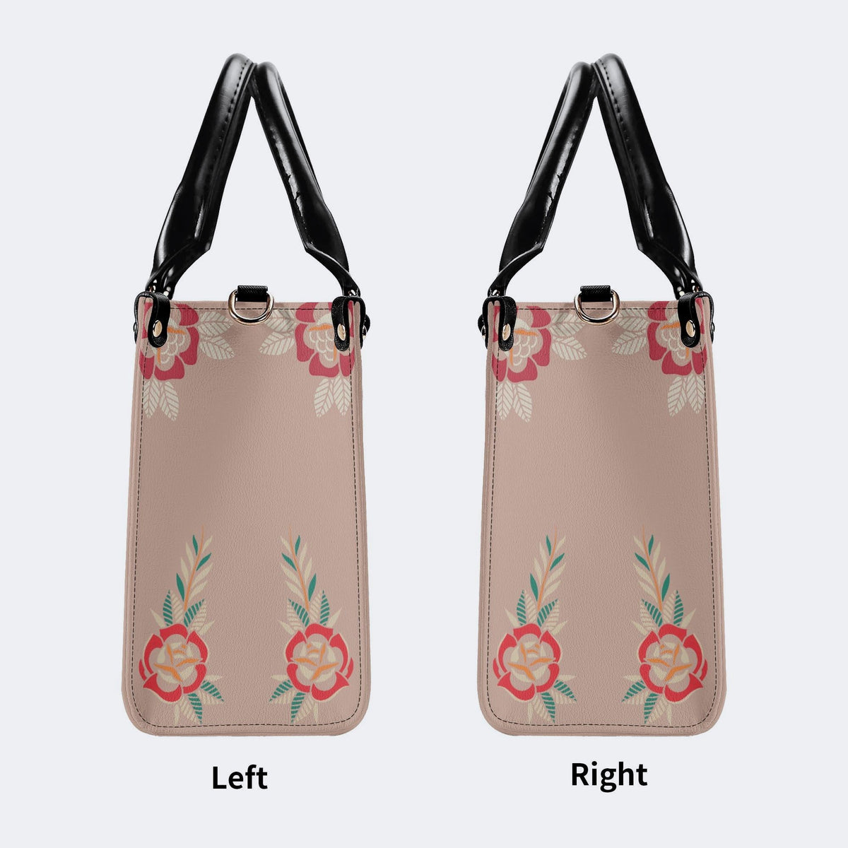 Lucky Cat Print - Leather Handbag