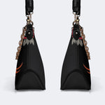 Cowboy Frog Print - Leather Crossbody Bag