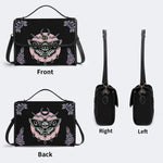 Death Moth Vintage Print - Leather Satchel Bag