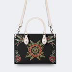 Eyes&Flower Art Print - Leather Handbag