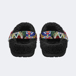 Unisex Horror Terrifier Print - Fur Lined Slippers/Sandals