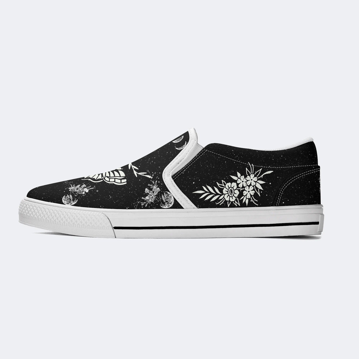 Classic Death Moth Vintage Print - Slip On Shoes