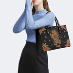Traditional Dragon Print - Leather Handbag