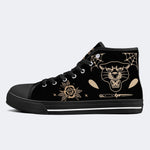 Unisex Tiger Print - High Top Canvas
